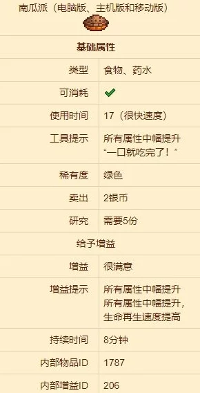 泰拉瑞亚新更新：南瓜派药剂合成制作全攻略及新鲜玩法介绍