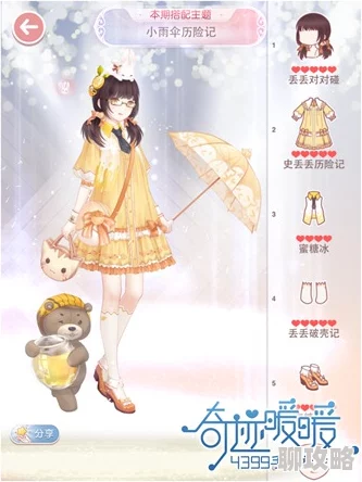 【时尚新解】奇迹暖暖：小雨伞历险记高分搭配秘籍&最新潮流元素分享