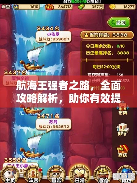 航海王强者之路：英雄培养材料推荐，网友热议高效养成攻略！